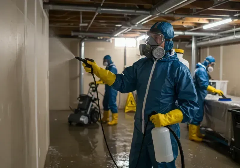 Basement Sanitization and Antimicrobial Treatment process in Val Verde, CA